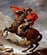 Napoleone a cavallo di Jacques-Louis David